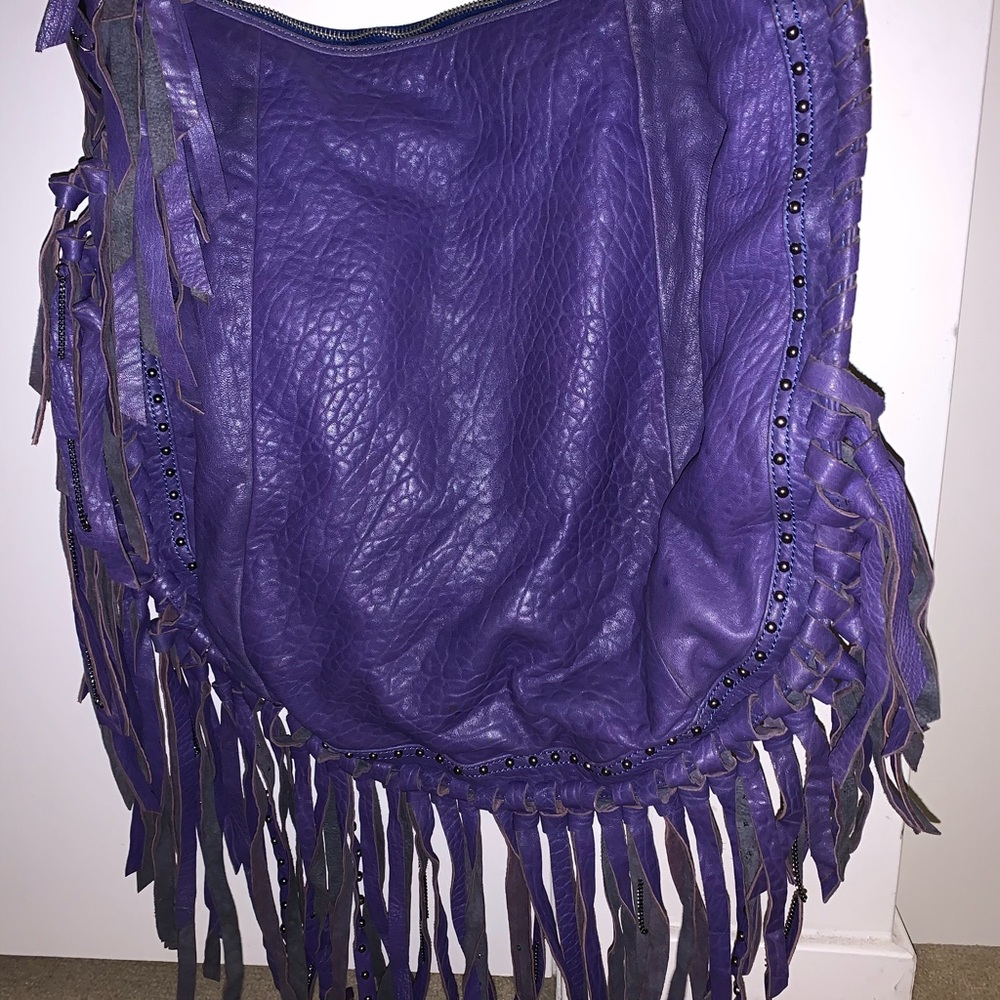 Revel leather purple handbag - Picture 6 of 7